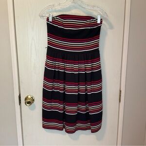 White House Black Market Multicolor Strapless Dress